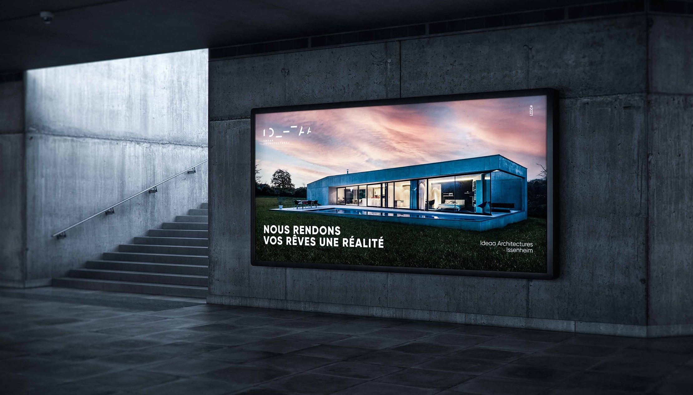 Panneau publicité architecte ideaa mulhouse